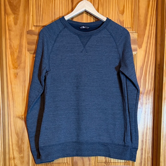 The North Face Tops - The North Face Men's Dark Blue Crewneck Sweater
